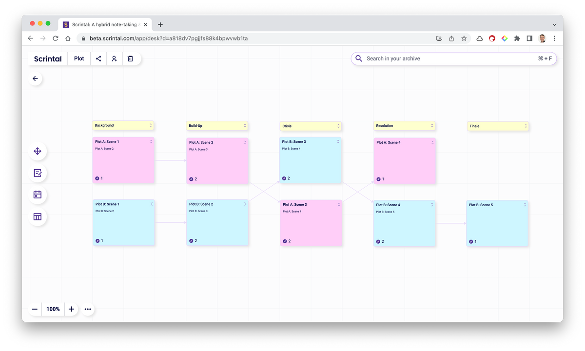 Creative Writing with Scrintal
